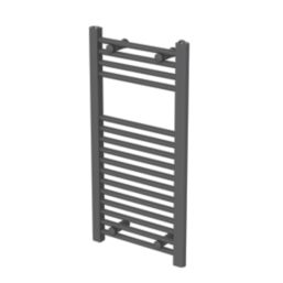 Flomasta 800mm x 400mm 1041BTU Anthracite Flat  Towel Radiator