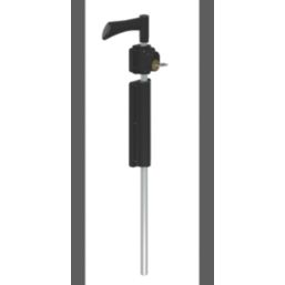 GateMate Advanced Hardware Lockable Drop Bolt  Black & Stainless Steel 600mm