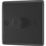British General Nexus Metal 1-Gang 2-Way LED Dimmer Switch  Matt Black
