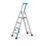 Zarges Aluminium 1.43m 4 Step Platform Step Ladder