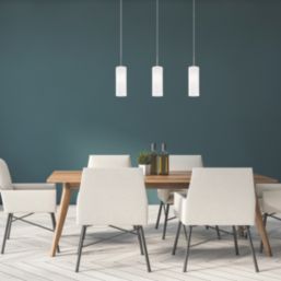 Eglo Troy 3 Pendant Light Satin Nickel