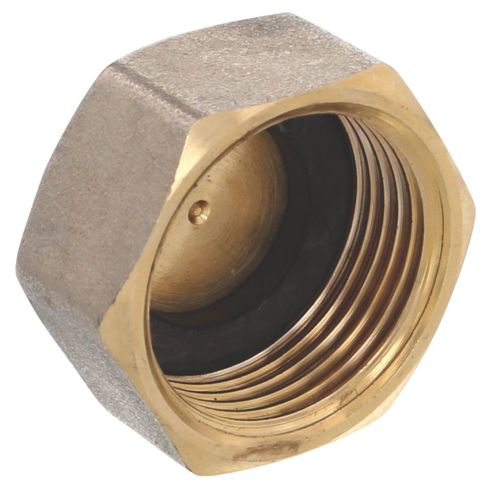 Hep2O  Brass BSP Female Manifold Cap 3/4"
