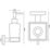 Alessano Soap Dispenser Chrome-Plated 260ml