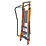 Werner Megastep Fibreglass 4-Tread Platform Ladder  With Handrail 0.85m