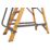Werner Fibreglass 1.7m 4 Step Platform Step Ladder With Handrail