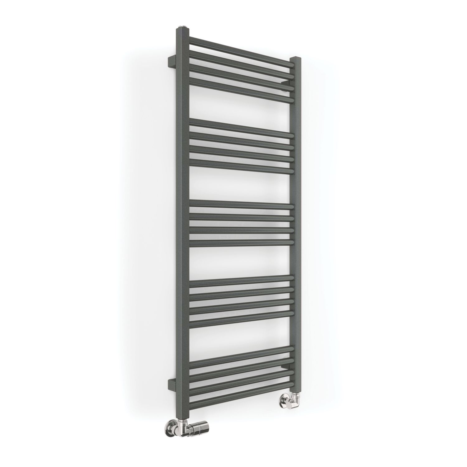 Terma 1140mm x 500mm 1661BTU Sparkling Grey Flat Designer Towel Radiator (541RH)