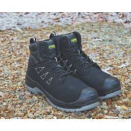 Apache Armstrong Size 15 Black Water Resistant Safety Boots Screwfix