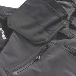 Scruffs Tech Holster Stretch Work Trousers Black 34" W 32" L