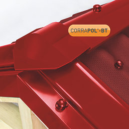 Corrapol-BT Red 3mm Super Ridge Bar 3000mm x 148mm