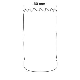 Erbauer  Multi-Material Holesaw 30mm