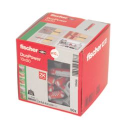 Fischer Duopower Wall Plugs 10mm x 50mm 50 Pack
