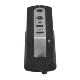 Masterplug 13A 4-Gang Unswitched Surge-Protected Extension Lead + 2.1A 2-Outlet Type A USB Charger Gloss Black 1m