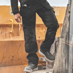 Scruffs Worker Plus Holster Work Trousers Black 30" W 32" L