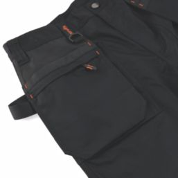 Scruffs Worker Plus Holster Work Trousers Black 30" W 32" L