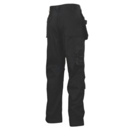 Scruffs Worker Plus Holster Work Trousers Black 30" W 32" L
