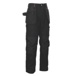 Scruffs Worker Plus Holster Work Trousers Black 30" W 32" L