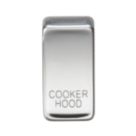 Knightsbridge 'COOKER HOOD' Switch Cover Polished Chrome