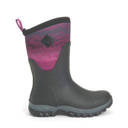 Muck Boots Arctic Sport Mid Size 6 Womens Black/ Magenta Non Safety Wellies