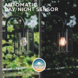 Calex Rome Outdoor Wall Light Black