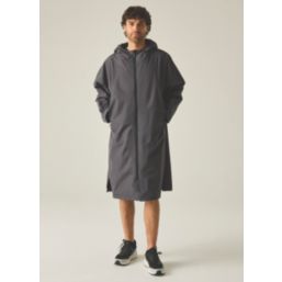 Regatta Adult Waterproof Changing Robe Black / Slate Grey X Small / Small Size 60" Chest