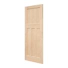 Unfinished Oak Wooden 4-Panel Internal Edwardian-Style Door 1981mm x 610mm