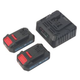 Erbauer EID18-Li / ECD18-Li-2 18V 2 x 2.0Ah Li-Ion EXT Brushless Cordless Twin Pack