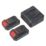 Erbauer EID18-Li / ECD18-Li-2 18V 2 x 2.0Ah Li-Ion EXT Brushless Cordless Twin Pack