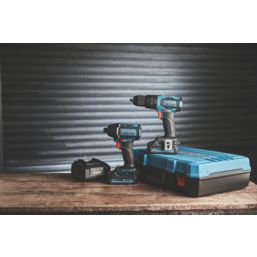 Erbauer EID18-Li / ECD18-Li-2 18V 2 x 2.0Ah Li-Ion EXT Brushless Cordless Twin Pack