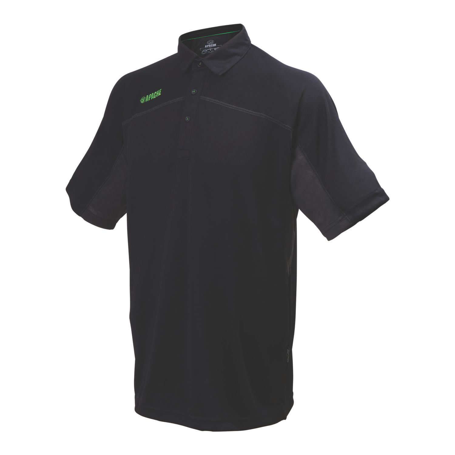 Apache Langley Polo Shirt Black X Large 47" Chest (542HW)