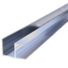 Multipanel Type 100 Flush Corner Polished Aluminium  2450mm x 11mm