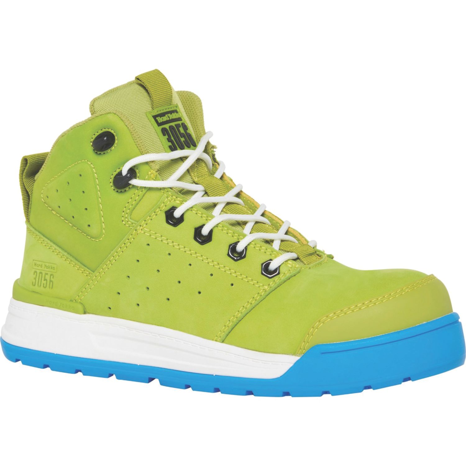 Hard Yakka 3056 PR Size 3 Womens Green Water-Resistant Safety Boots (542KE)