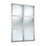 Spacepro Shaker 2-Door Sliding Wardrobe Door Kit Dove Grey Frame Mirror Panel 1793mm x 2260mm