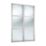 Spacepro Shaker 2-Door Sliding Wardrobe Door Kit Dove Grey Frame Mirror Panel 1793mm x 2260mm