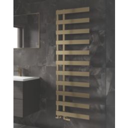 Reina 1525mm x 500mm 1931BTU Brass Flat Designer Towel Radiator