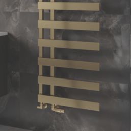 Reina 1525mm x 500mm 1931BTU Brass Flat Designer Towel Radiator