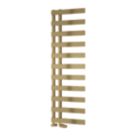 Reina 1525mm x 500mm 1931BTU Brass Flat Designer Towel Radiator