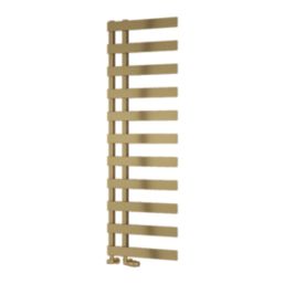 Reina 1525mm x 500mm 1931BTU Brass Flat Designer Towel Radiator