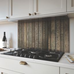 Wilsonart Rustic Ember Brown Splashback 900mm x 800mm x 4mm