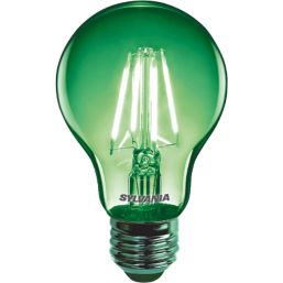 Sylvania Helios Chroma ES A60 Green LED Light Bulb 4W