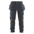 Blaklader  Stretch Denim Trousers Navy/Black 40" W 33" L