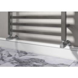 ETAL Swelt 15mm x 1/2" Chrome Angled Designer Manual Radiator Valve Head & Body  2 Pack