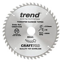 Trend CraftPo CSB/21048 Wood Circular Saw Blade 210 x 30mm 48T