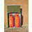 Trimetals Senturion 151319 2' 6" x 1' 6" (Nominal) Metal Gas Cylinder Storage with Base Green