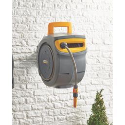 Hozelock Auto-reel Wall-mounted Hose reel & hose (L)30m