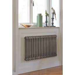 Acova 600mm x 812mm 2628BTU Raw Metal Horizontal 2 Column Radiator
