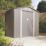 Rowlinson Trentvale 6' 6" x 3' 6" (Nominal) Apex Metal Shed Light Grey