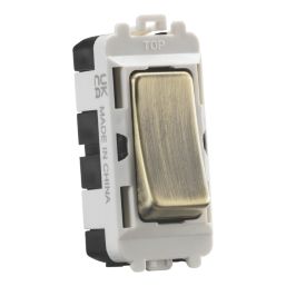 Knightsbridge  20AX Grid Intermediate Switch Antique Brass