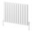Reina Piatto Double 600mm x 820mm 3005BTU White Horizontal Designer Radiator