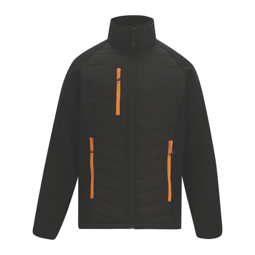 Regatta Jacket Black / Orange Pop Medium 43