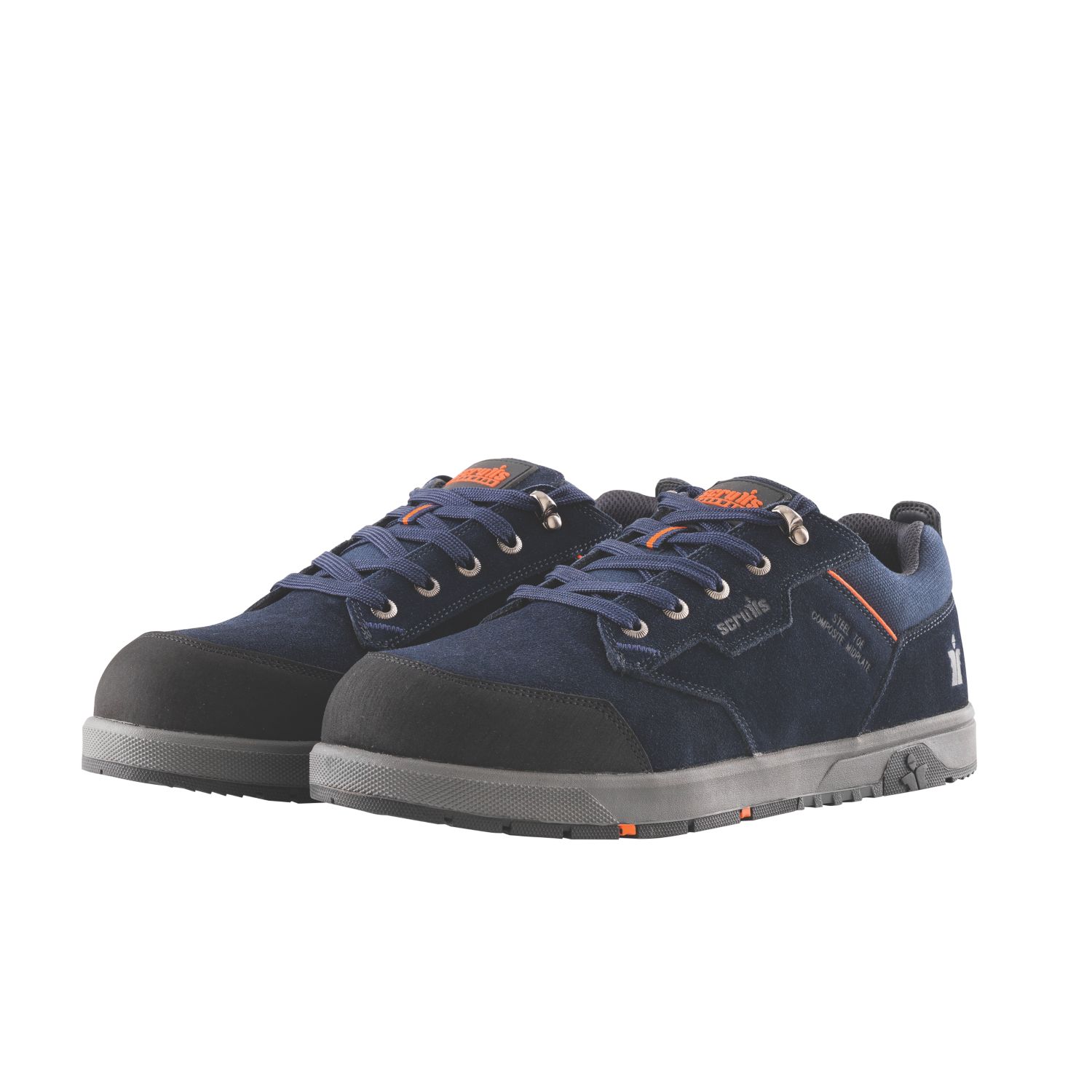 Scruffs Halo 3 Size 11 Navy Steel Toe Cap Safety Trainers (543KV)